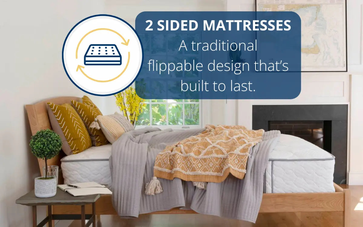 Bedroom styled with a Jamestown Mattress